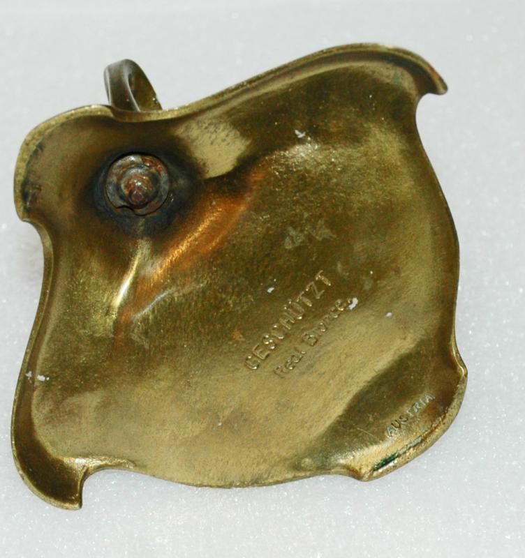 GESCHUTZT ART NOUVEAU BRONZE CANDLESTICK CANDLE HOLDER