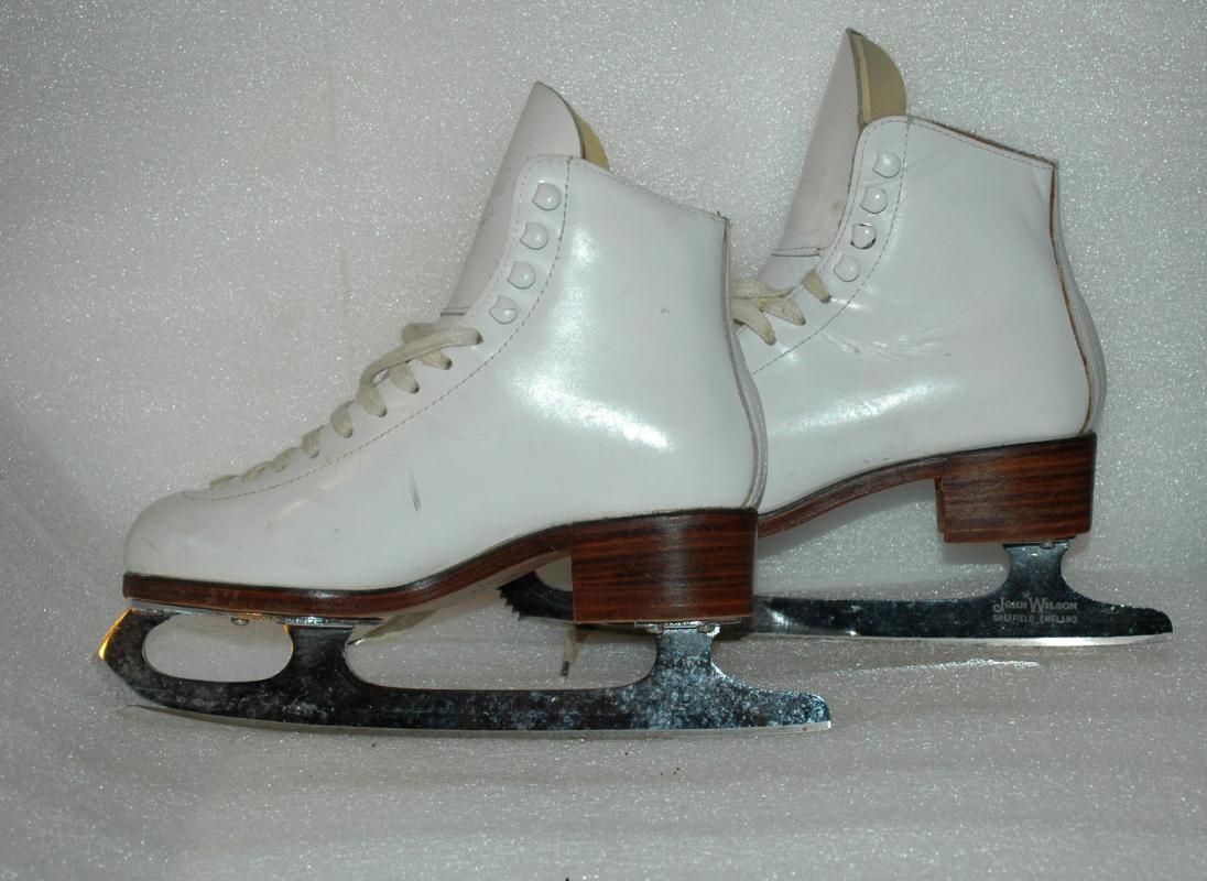 Ice Skates Figure Skating Don Jackson/ John Wilson Sheffield Blades TS Club Sz 4