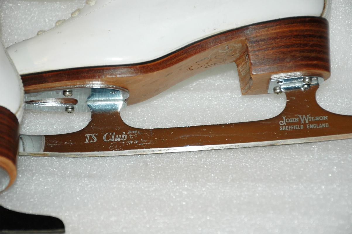 Ice Skates Figure Skating Don Jackson/ John Wilson Sheffield Blades TS Club Sz 4