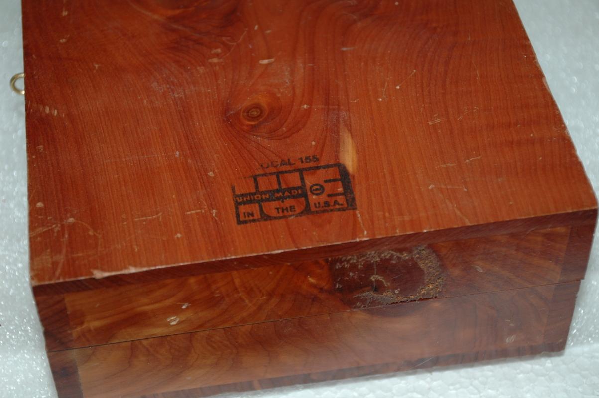 Cedar Wood Bible Box , lovely wood grain figure with knots