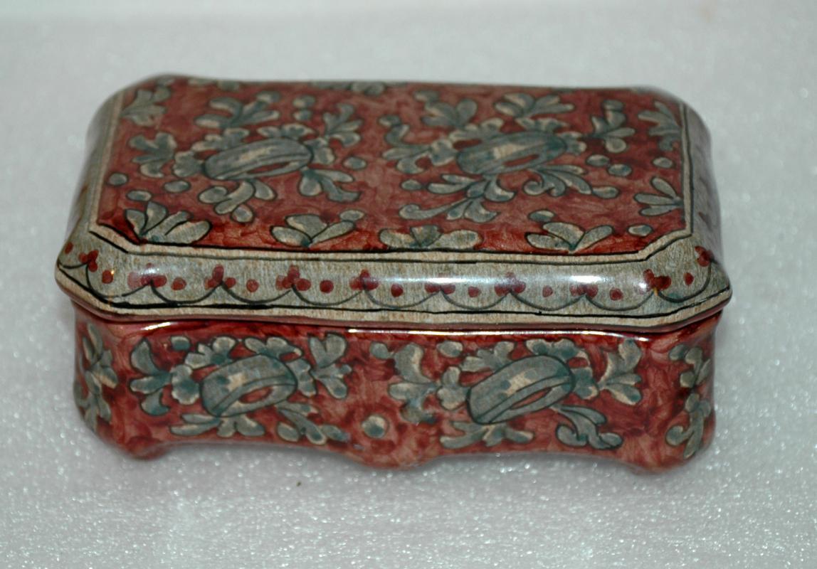 Biagioli Gubbio Ceramiche Itatly Ceramic Trinket Box
