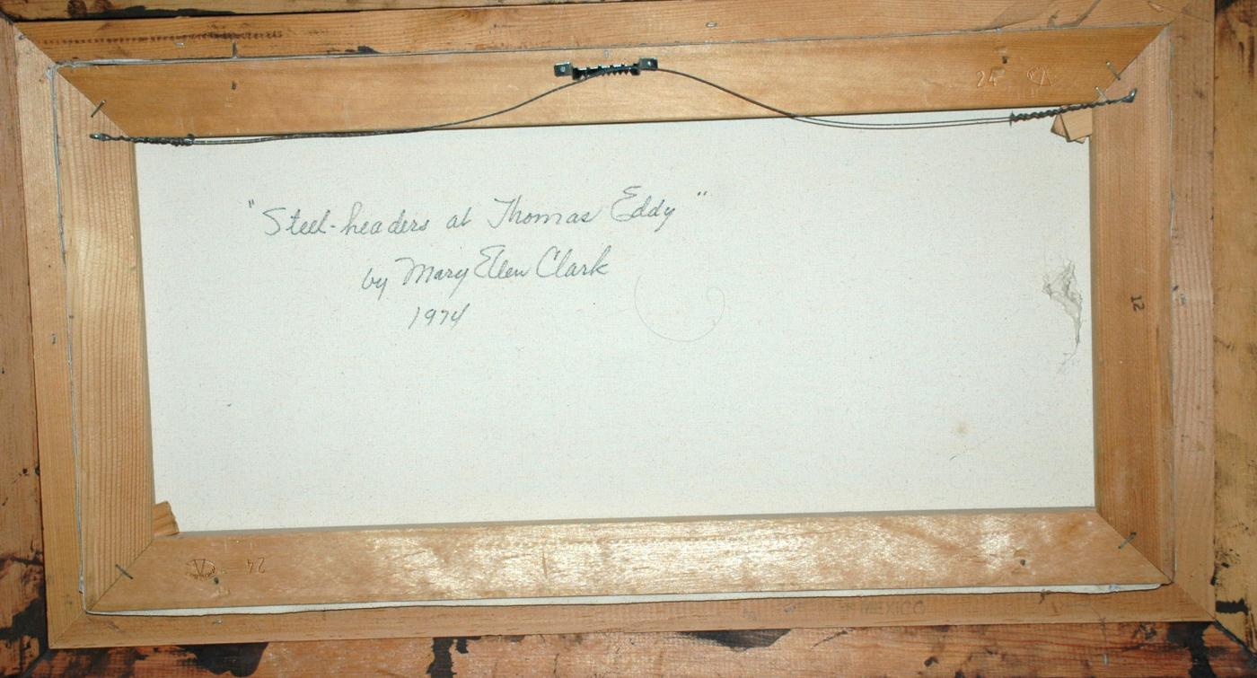 Original Oil Painting Steel Headers at Thomas Eddy by Mary Ellen Clark
