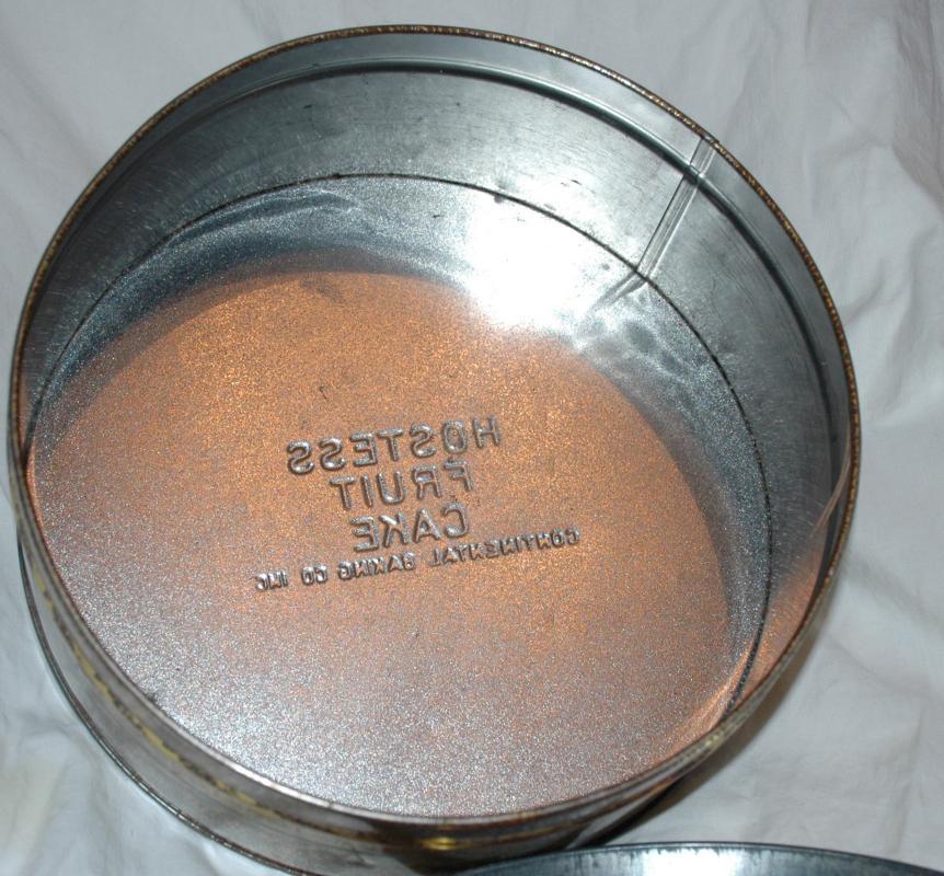 Vintage Fruit Cake Tin - Hostess Continental Baking Company -