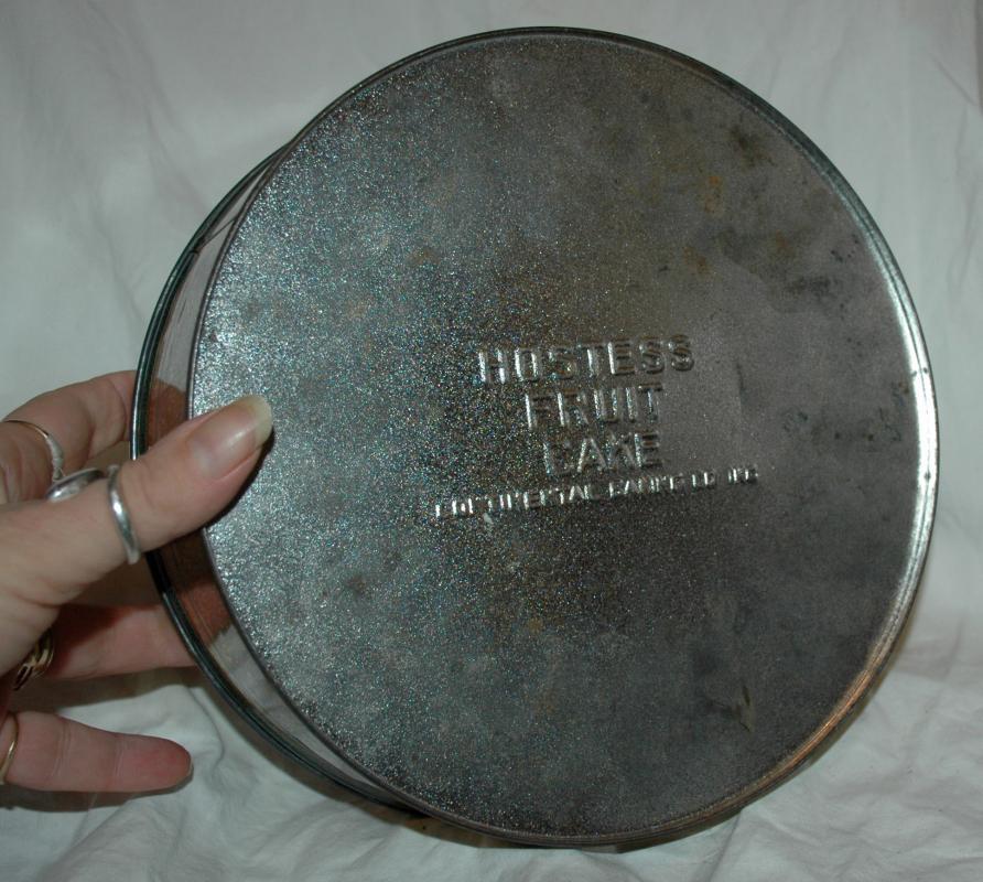 Vintage Fruit Cake Tin - Hostess Continental Baking Company -