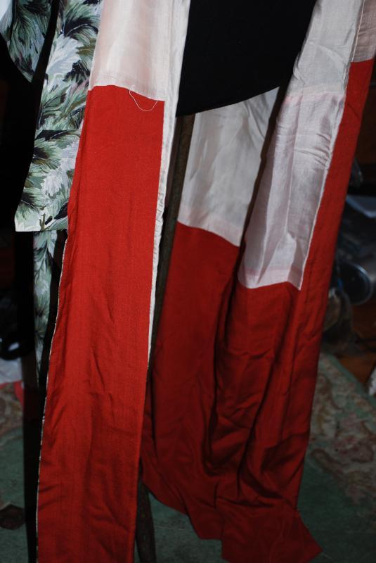 Vintage Japanese Hand Painted Silk Kimono full length