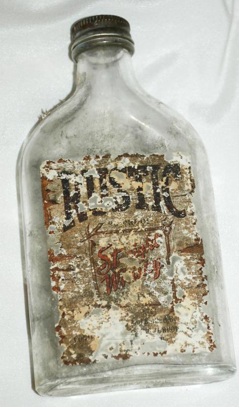 Antique Whisky Bottle Rustic Straight / Penna. Spirituous and Vinous LiquorTax Paid