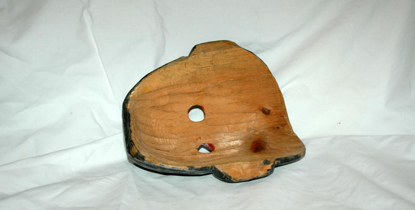 Vintage Guatemala Mono Mask Monkey Mask Hand carved Wood and painted