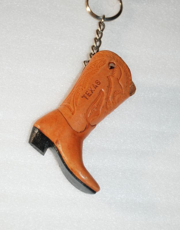 Genuine Leather Cowboy Boot Key chain