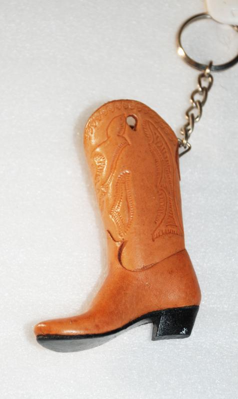 Genuine Leather Cowboy Boot Key chain