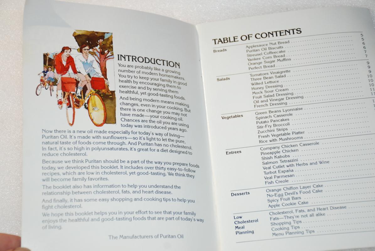 Puritan Oil Family Meal Planning Recipe Book - Today's Way of Eating