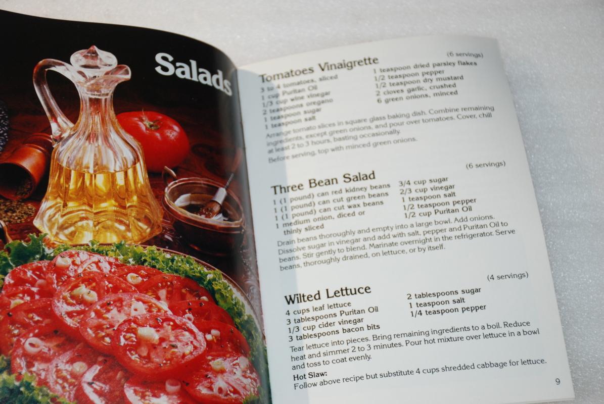 Puritan Oil Family Meal Planning Recipe Book - Today's Way of Eating