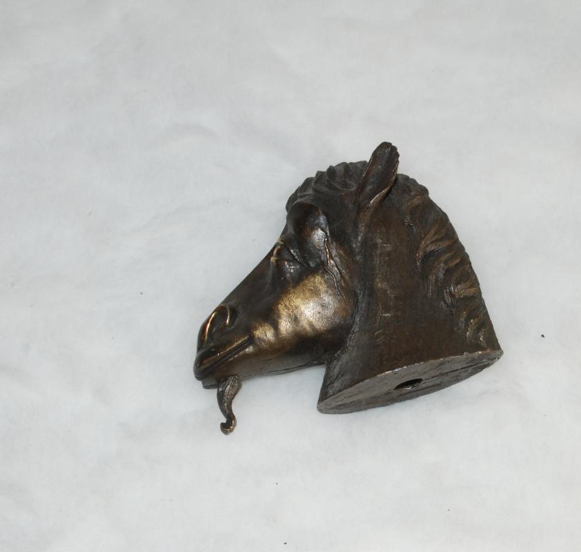 Scottish Kelpie, Folklore Water Horse Paperweight Cast Bronze Bust