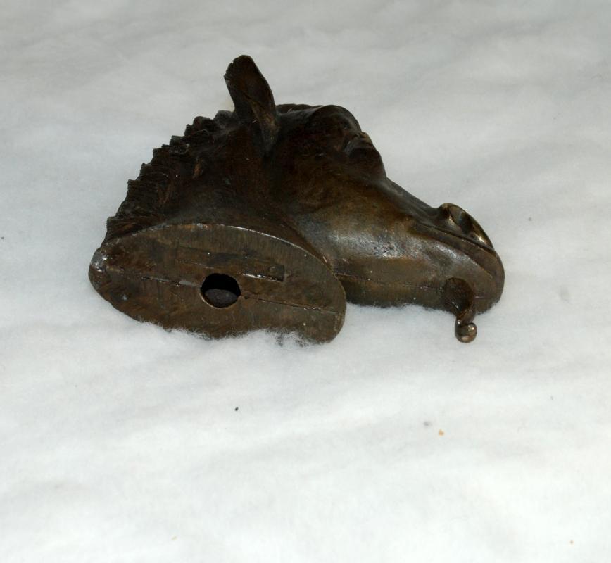 Scottish Kelpie, Folklore Water Horse Paperweight Cast Bronze Bust