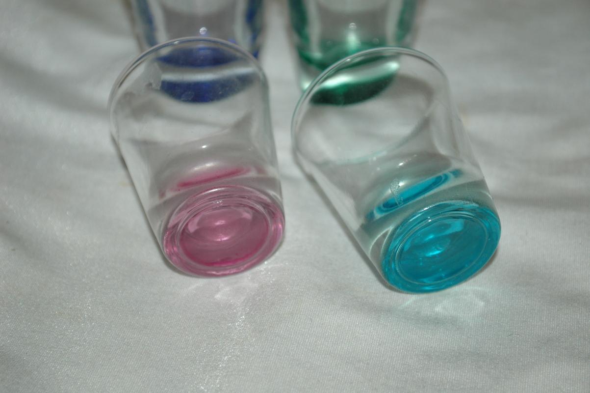 Anchor Hocking Assorted Colors Shot Glasses, Set of 4