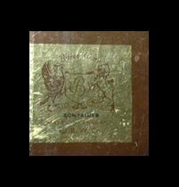 BARET WARE ENGLAND TIN Treasure Chest VINTAGE EMBOSSED Trinket box or Tea Tin
