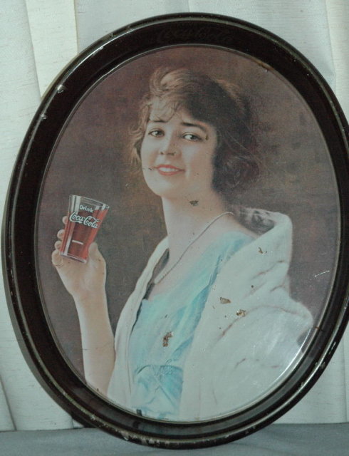 Vintage Oval Coca -Cola Tray from the 1970's