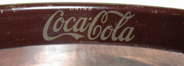 Vintage Oval Coca -Cola Tray from the 1970's
