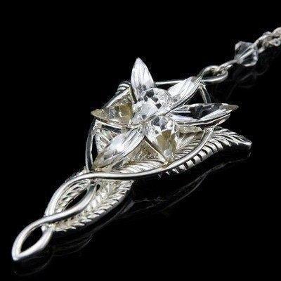 Sterling Silver, Lord of The Rings Jewelry - Arwen Evenstar Pendant