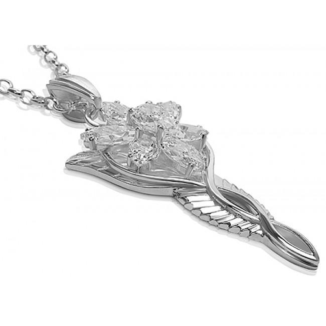 Sterling Silver, Lord of The Rings Jewelry - Arwen Evenstar Pendant