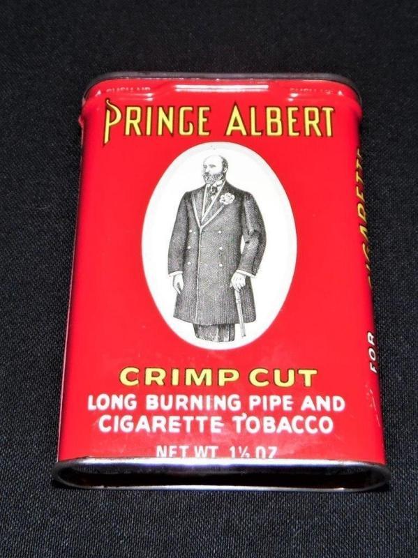 Prince Albert Crimp Cut Long Burning Pipe Cigarette Tobacco Tin with original paper insert