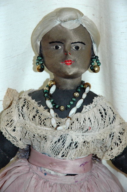 Vintage Black Cloth Doll Anatomically Realistic