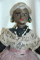 Vintage Black Cloth Doll Anatomically Realistic