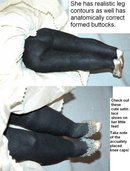 Vintage Black Cloth Doll Anatomically Realistic