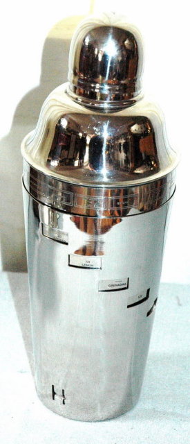 Dial A Drink Recipe Stainless Steel Cocktail Shaker
