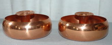 Pair of Solid Copper Candle Stick Holders