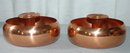 Pair of Solid Copper Candle Stick Holders