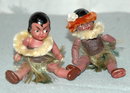 Celluloid Hawaiian Jointed Souvenir Dolls
