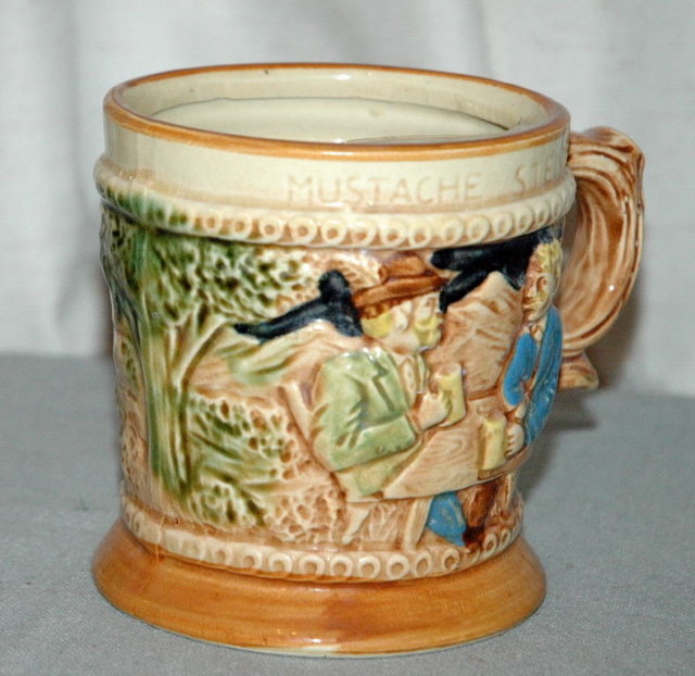 Old Mustache Mug Beer Stein