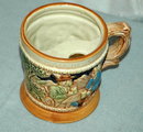 Old Mustache Mug Beer Stein