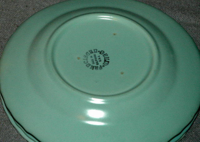 3 turquoise blue Franciscan Coronado Bread Plates by Gladding McBean