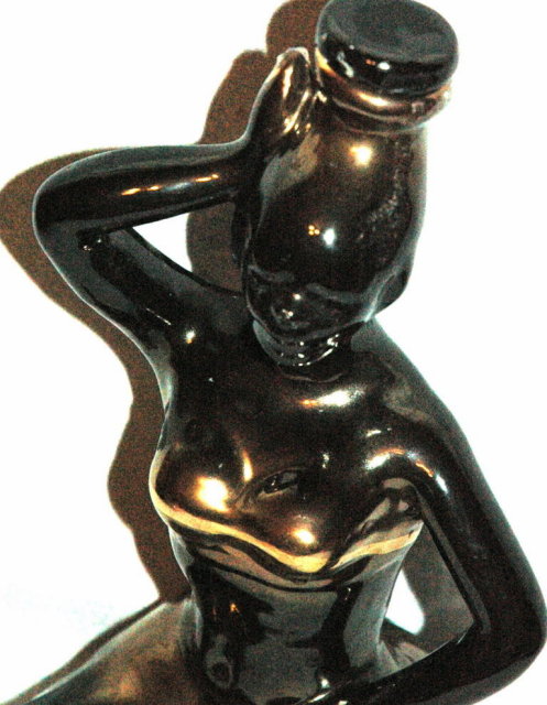 Rare Black African Beauty Woman Decanter ** PRICE REDUCED !**