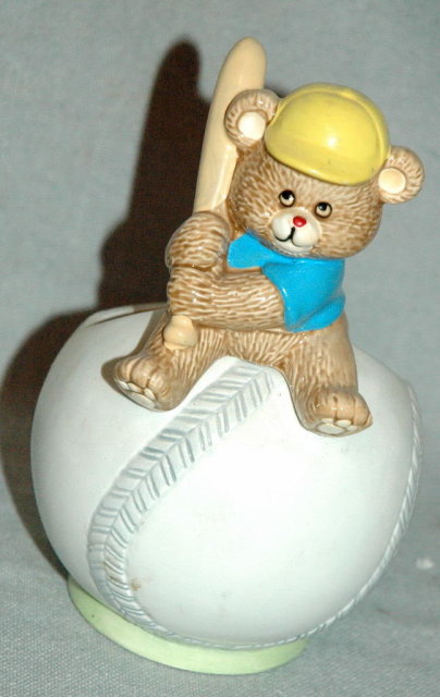 Napco Baseball Bear Planter
