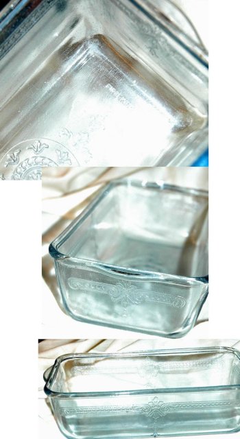 Blue Fire King Glass Loaf Baking Dish -Vintage