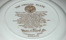 SOUVENIR PLATE Brown with Color Tint Transfereware Oregon * PRICE REDUCTION !! PRICE REDUCED !