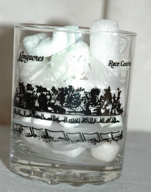 Longacres Horse Racing Course Long Mile Winner Trooper Seven 1980-1983 Drinking Glass