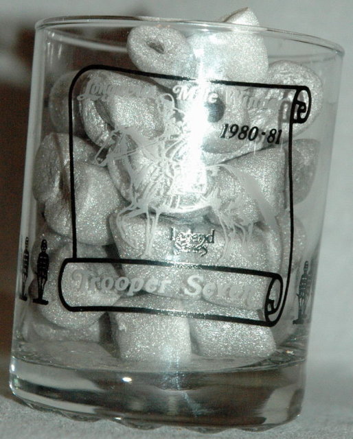 Longacres Horse Racing Course Long Mile Winner Trooper Seven 1980-1983 Drinking Glass