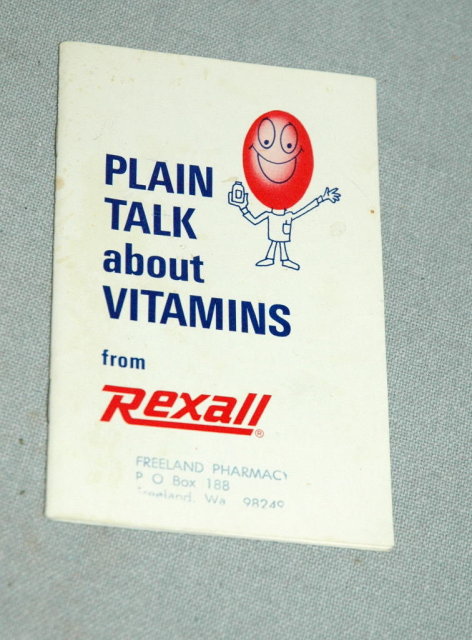 Booklet re: Plain Talk About Vitamins from Rexall