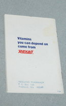 Booklet re: Plain Talk About Vitamins from Rexall