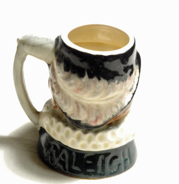 Hand Painted English Toby Mug Shot glass