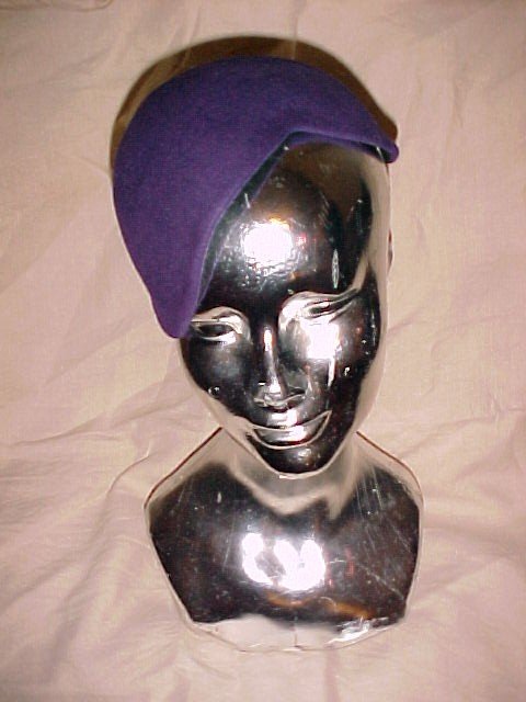 vintage wool felt cap hat