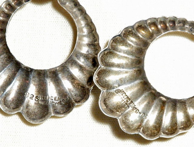 Substantial Sterling Silver Earrings Taxco