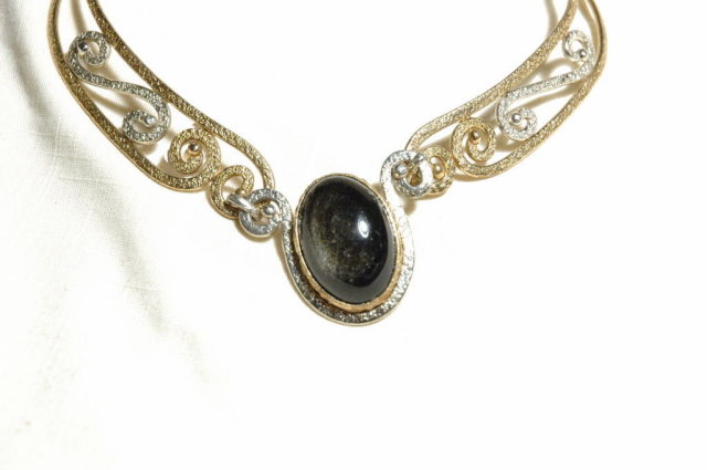 Huge Mexican shimmery Golden Black Obsidian