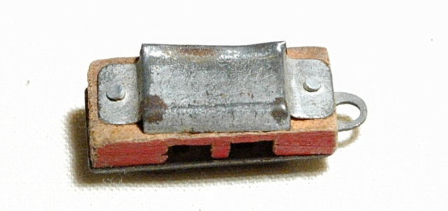 Antique Cracker Jack Toy Harmonica Charm 1 1/8