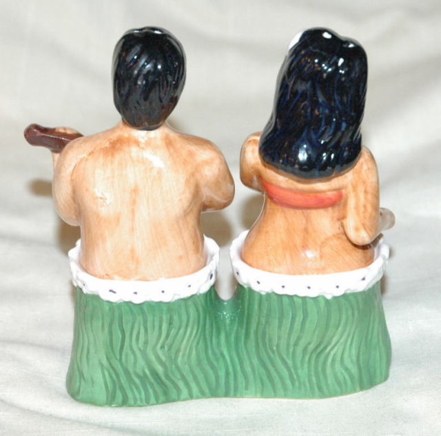 Hawaiian Man & Woman Salt and Pepper Shakers