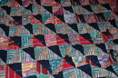 Guatamalan Patchwork Quilt of Old Mayan Huipils