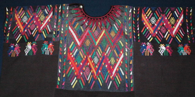 Vint. Handwoven Guatemalan Huipil from Quiche